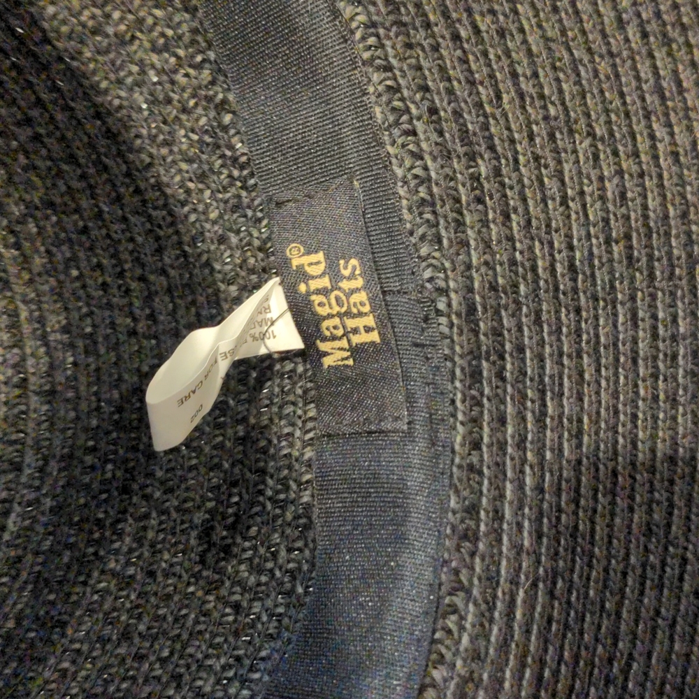 Magid Hats, black sunhat with braided belt - Picture 4 of 12